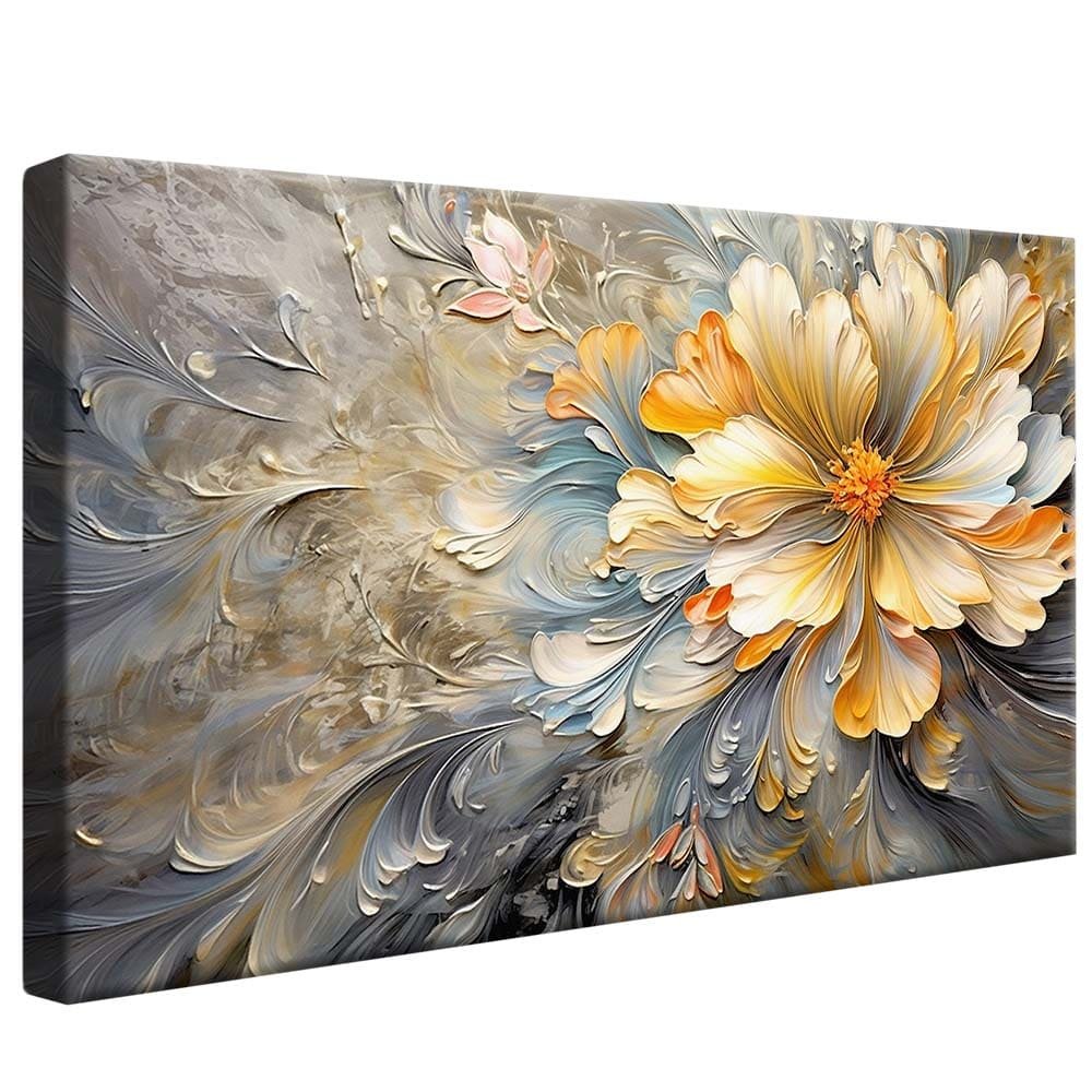 Yellow Floral Painting Canvas