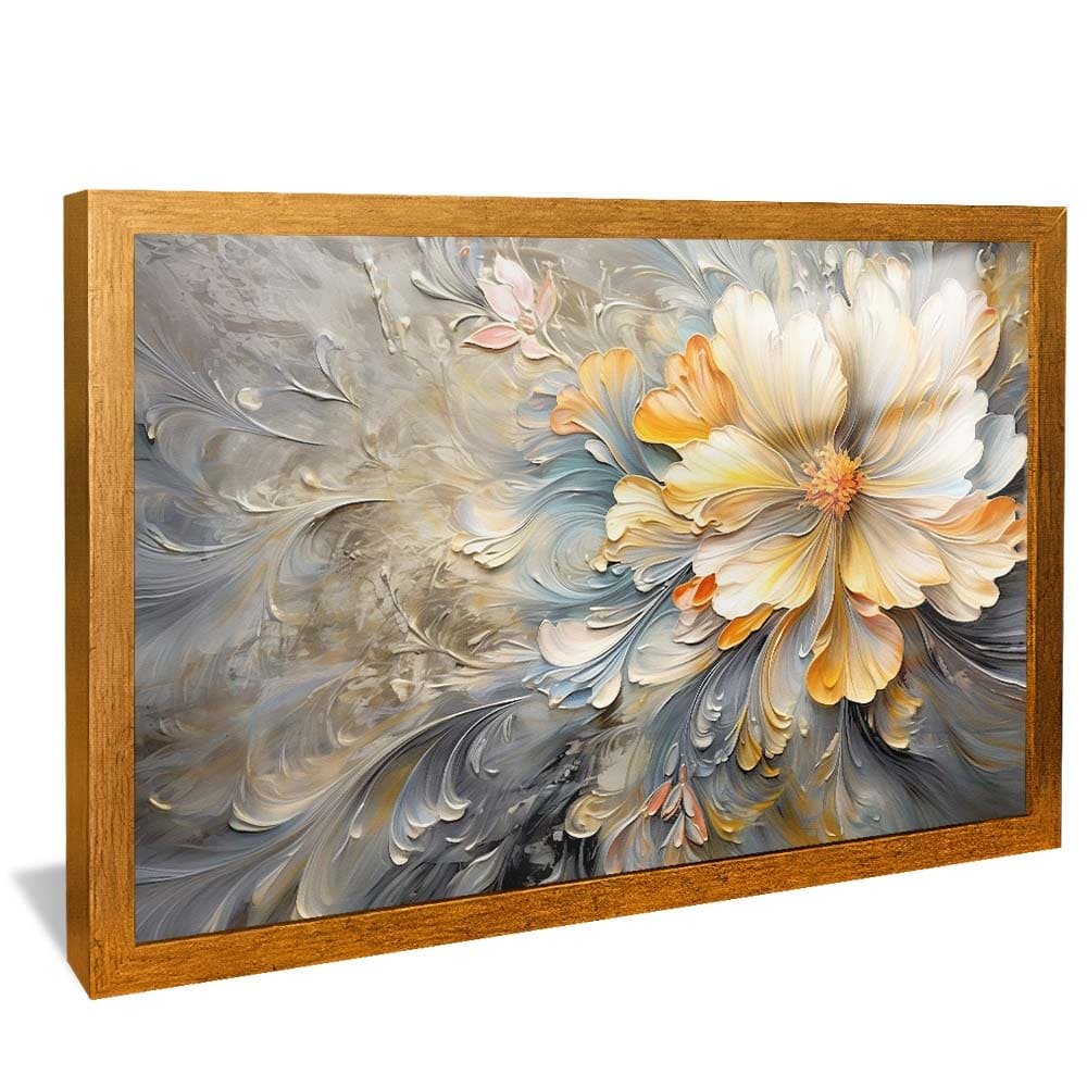 Yellow Floral Painting Canvas