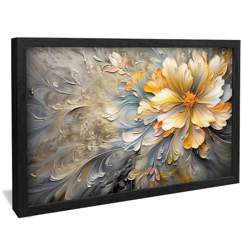 Yellow Floral Painting Canvas