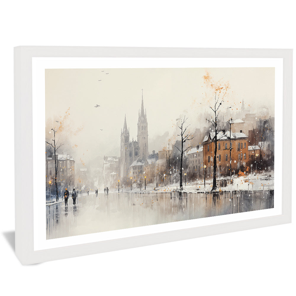Snow City Landscape V2504 Canvas