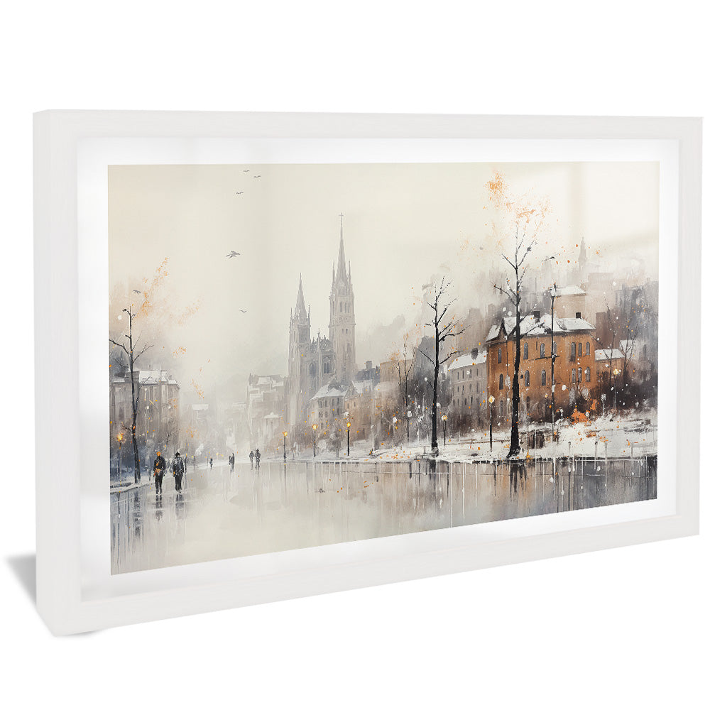 Snow City Landscape V2504 Canvas