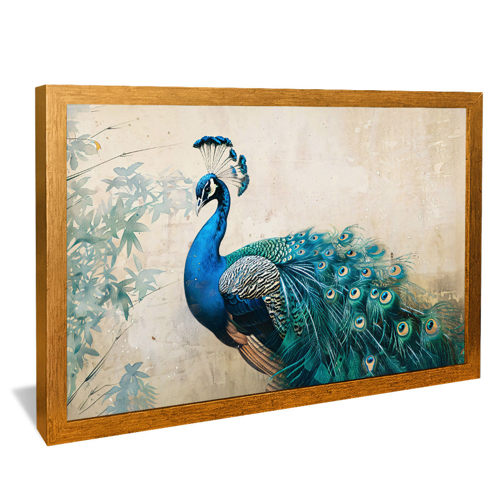Vintage Peacock V2506 Canvas