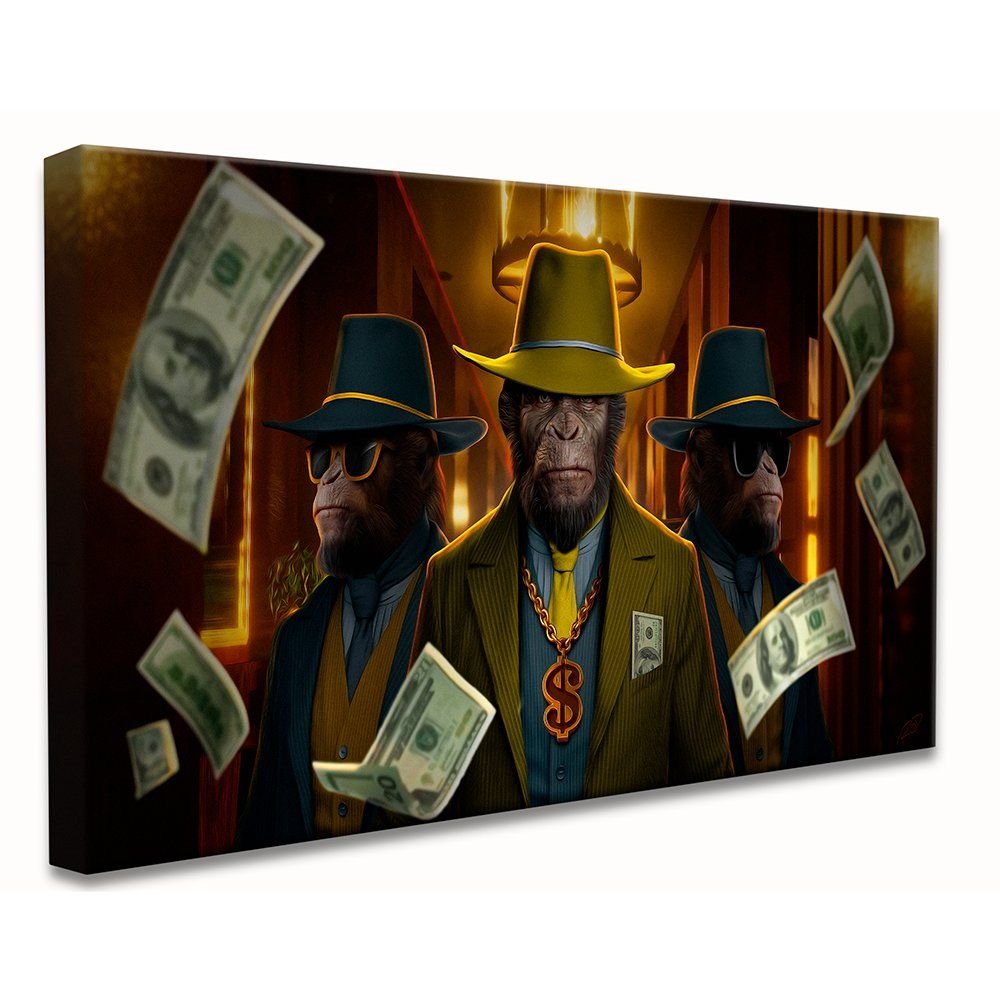 gang of monkeys Canvas