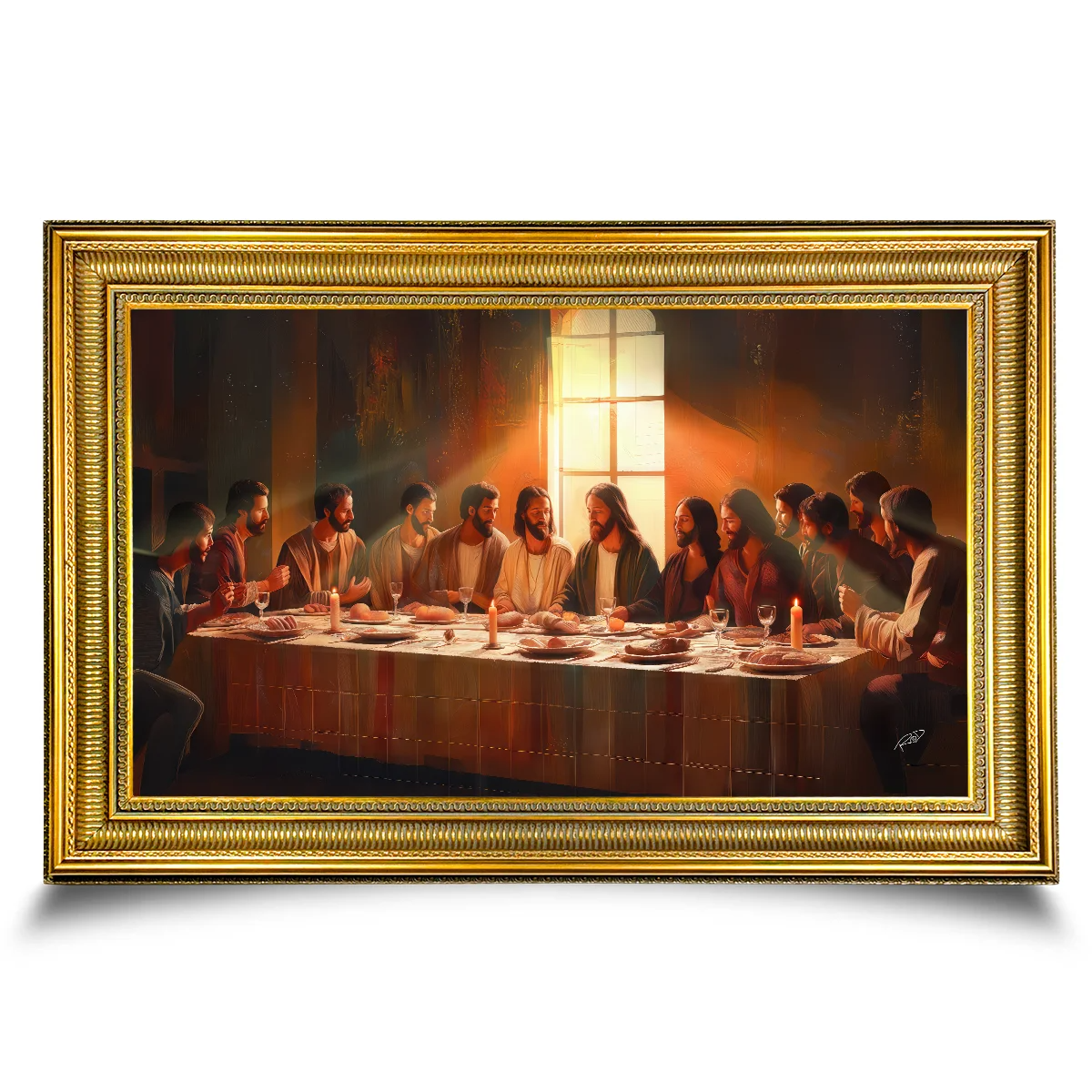 Neutral Tones Last Supper Canvas