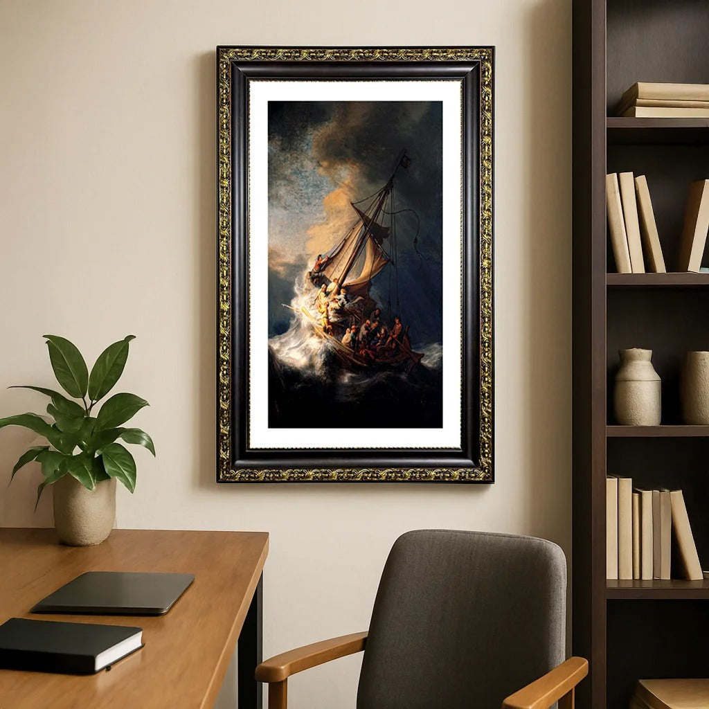 Rembrandt Christ in the Storm on the Sea of Galilee Canvas