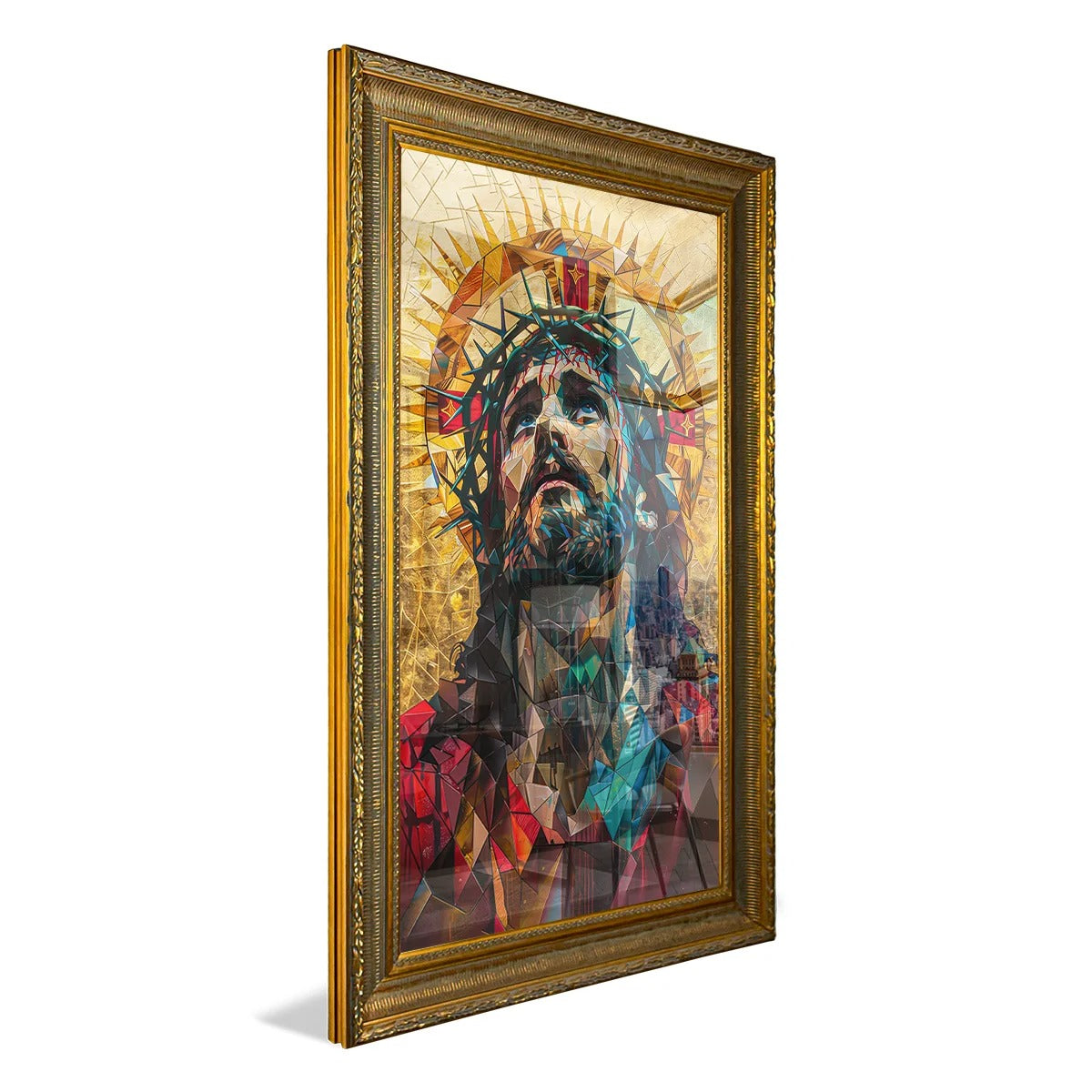 Mosaic Portrait of Jesus Christ Canvas