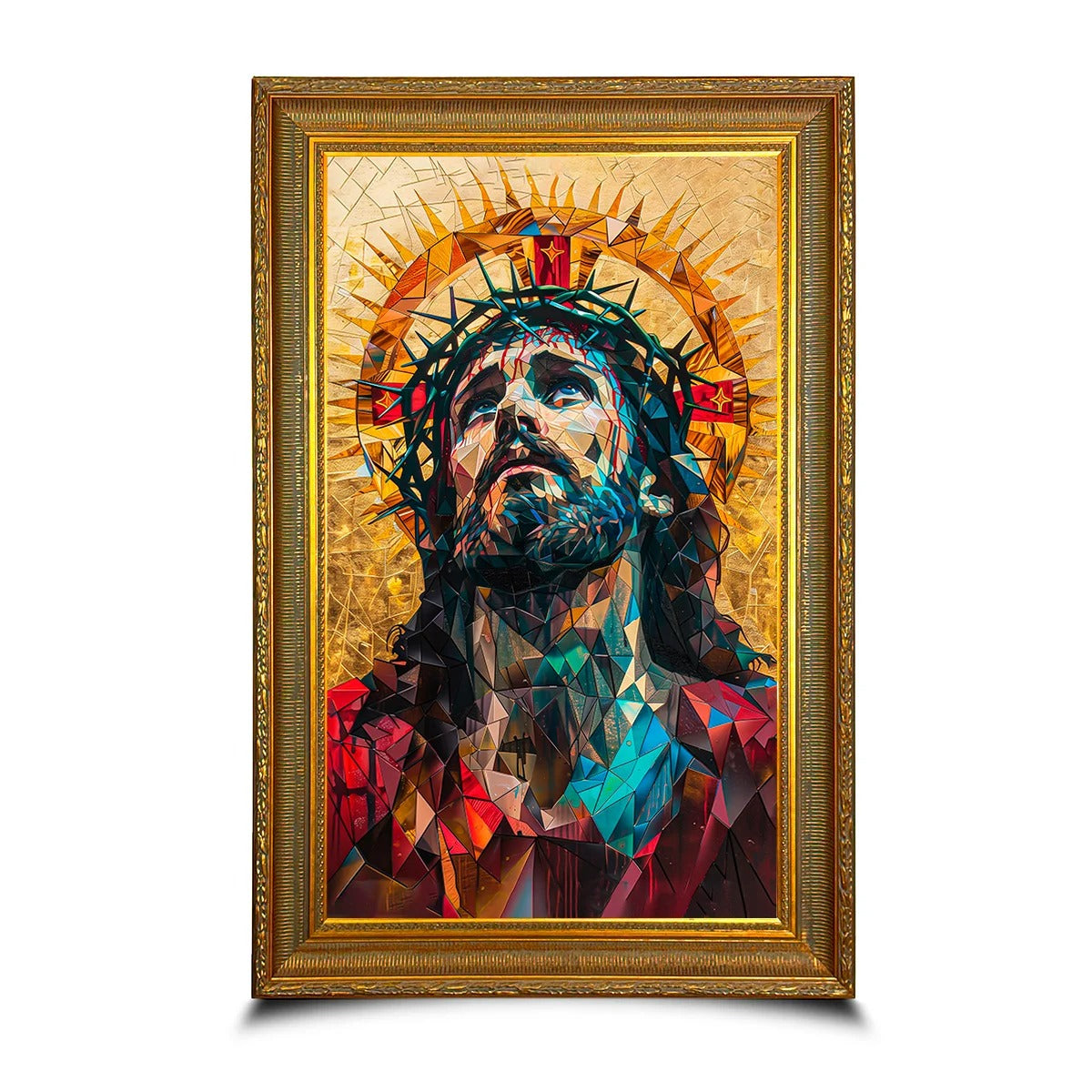 Mosaic Portrait of Jesus Christ Canvas