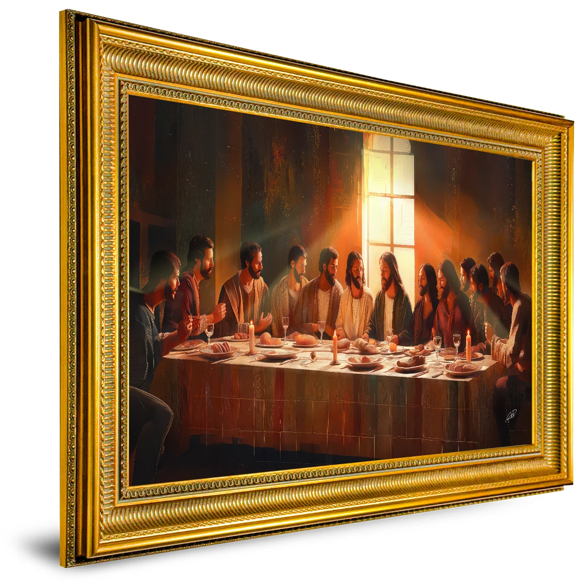 Neutral Tones Last Supper Canvas