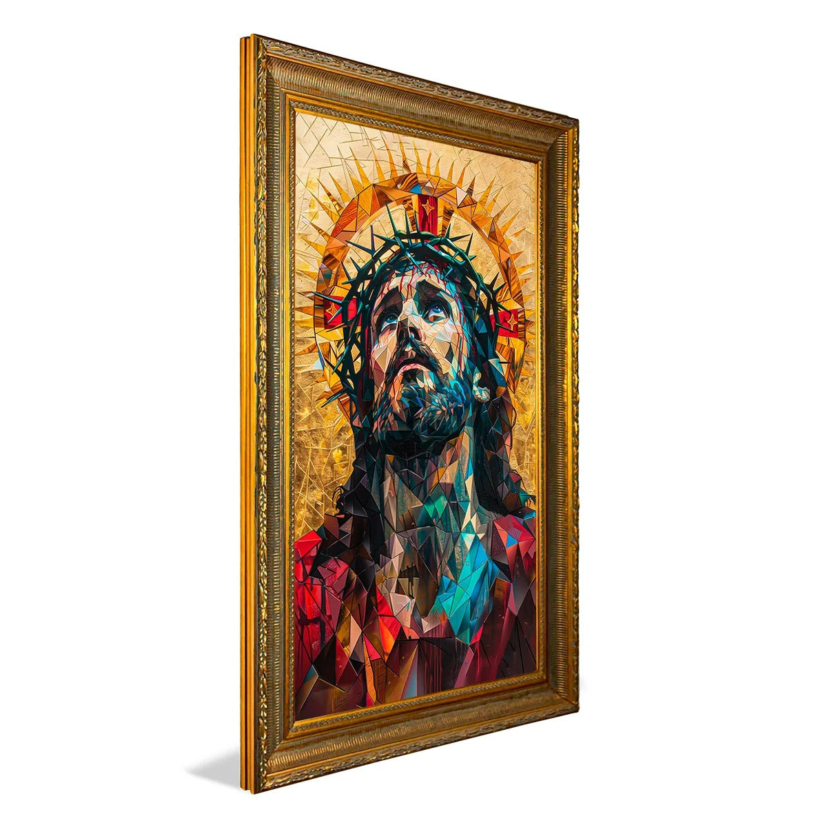 Mosaic Portrait of Jesus Christ Canvas