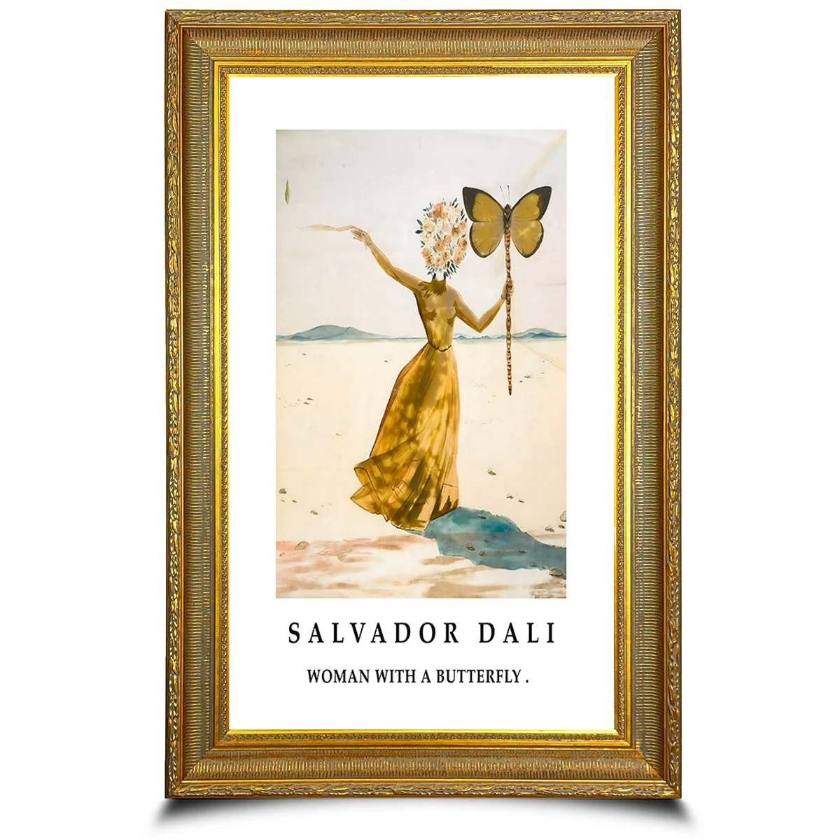 Salvador Dalí Woman with a Butterfly Canvas