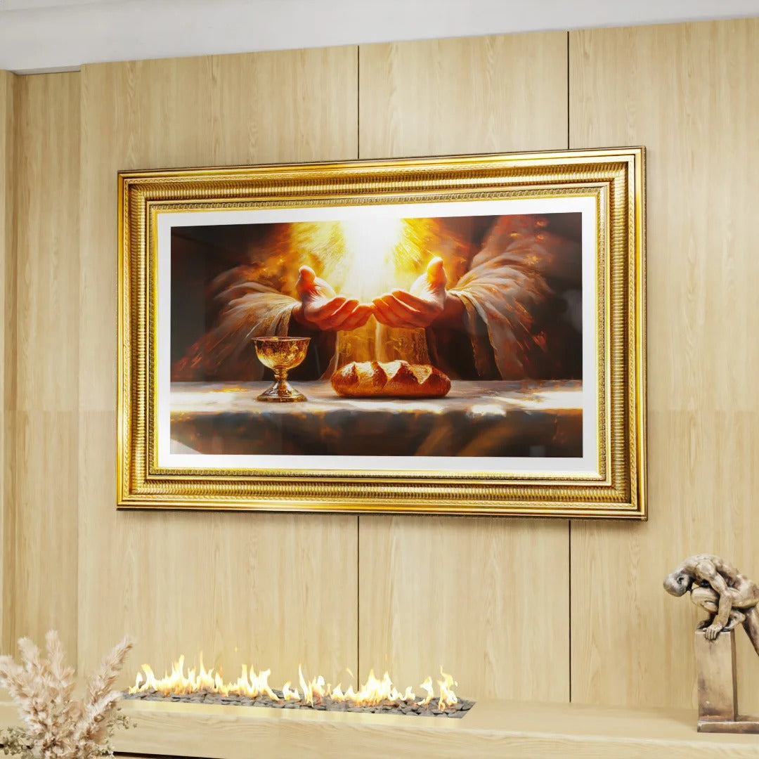 Blessed Bread and Wine Canvas