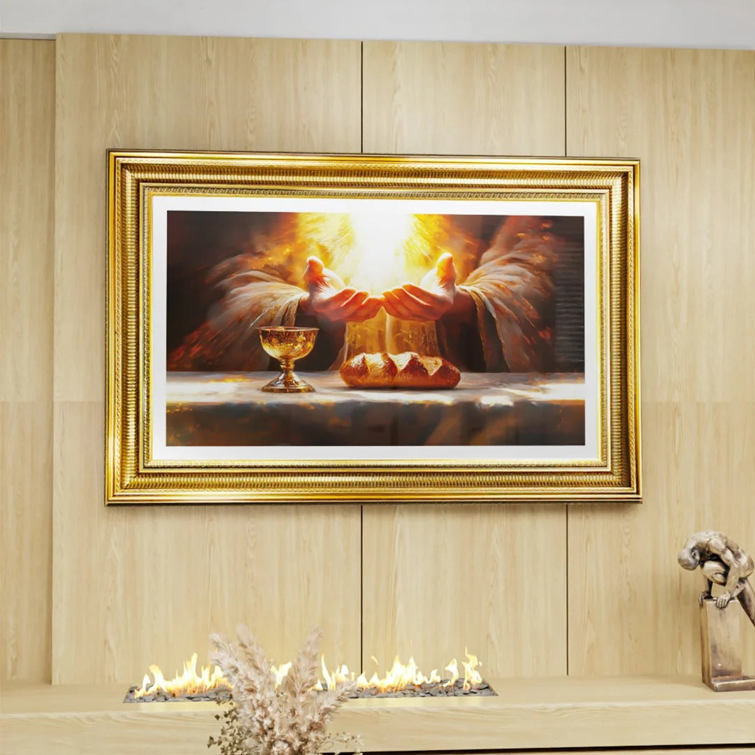 Blessed Bread and Wine Canvas