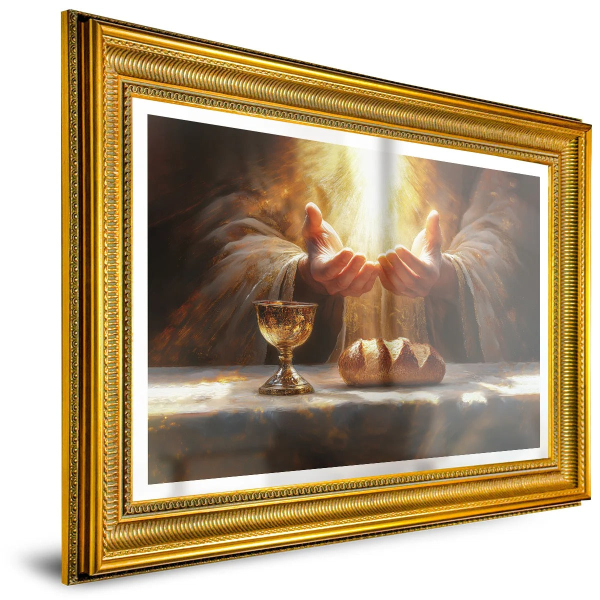 Blessed Bread and Wine Canvas