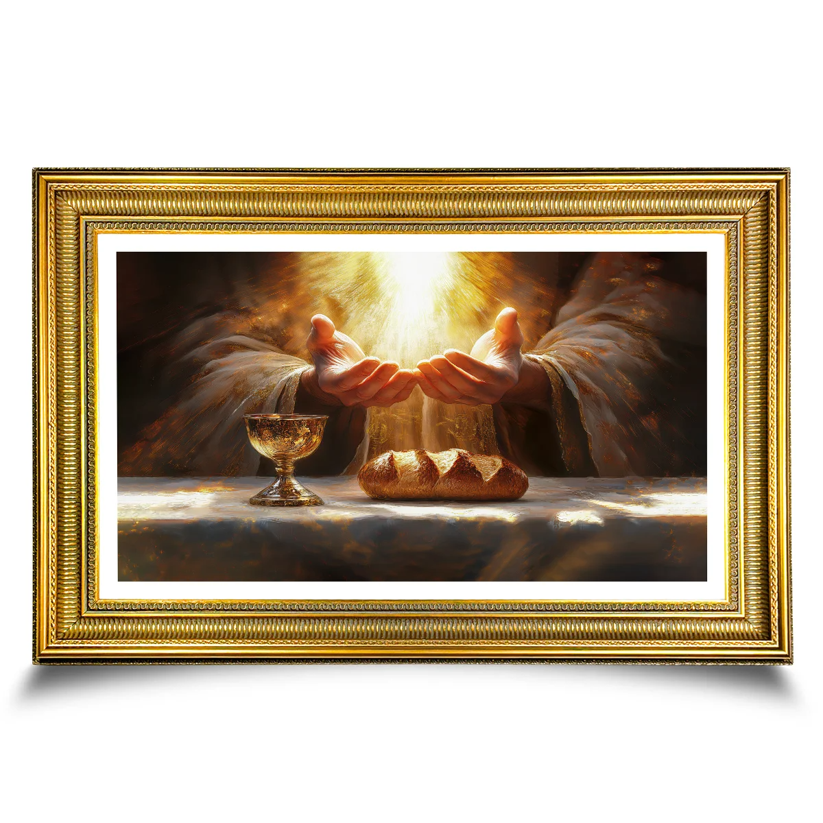 Blessed Bread and Wine Canvas