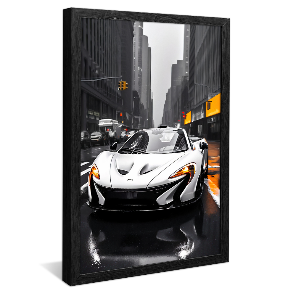 White McLaren P1 Canvas