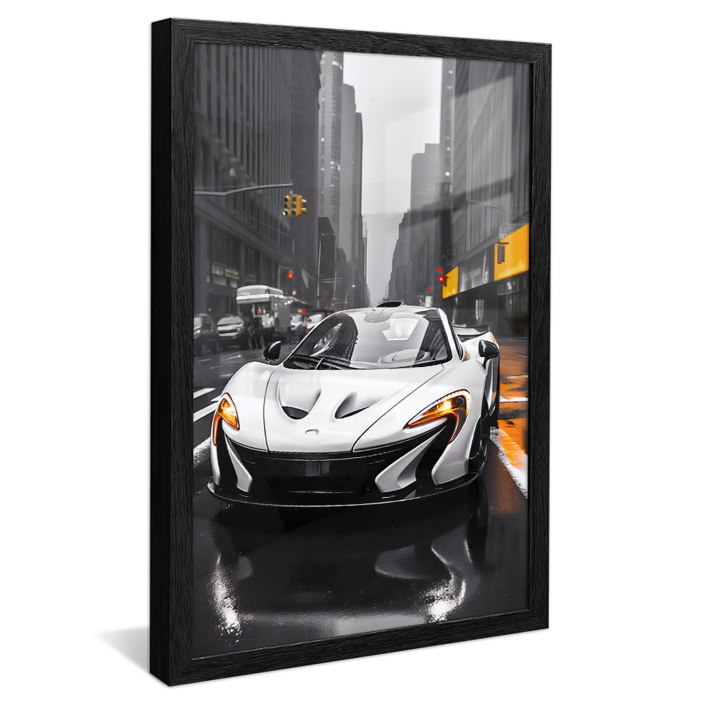 White McLaren P1 Canvas