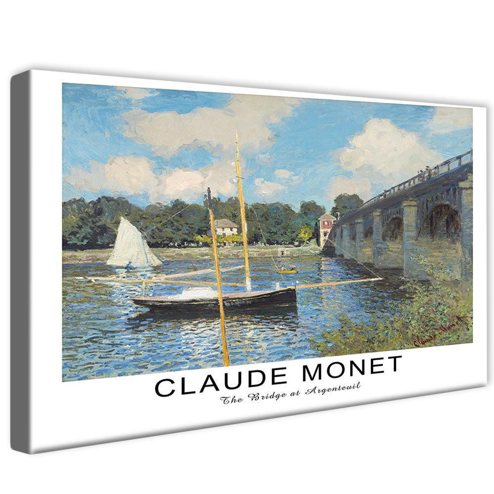 Claude Monet The Bridge at Argenteuil V2471 Canvas
