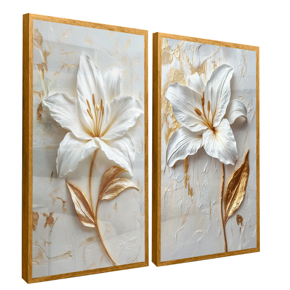 Milk Floral Duo V2334 Canvas