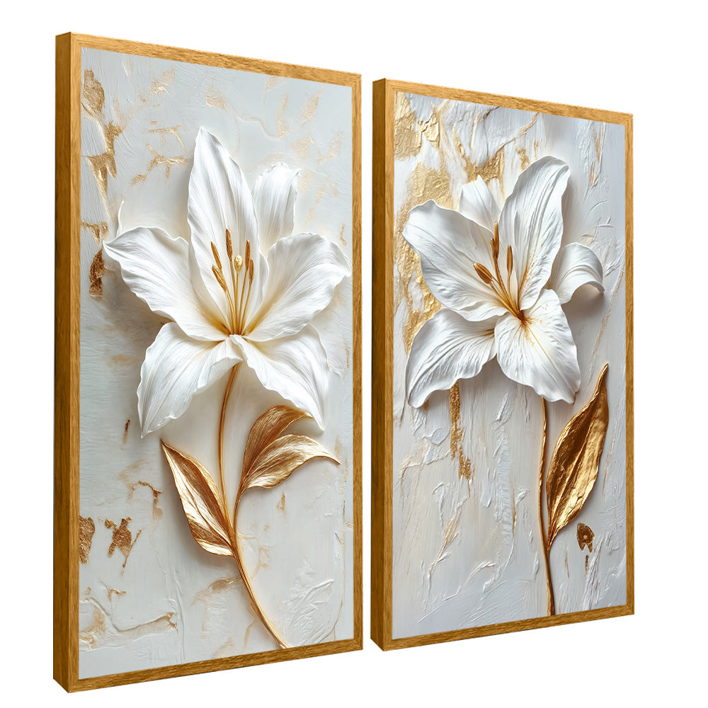 Milk Floral Duo V2334 Canvas