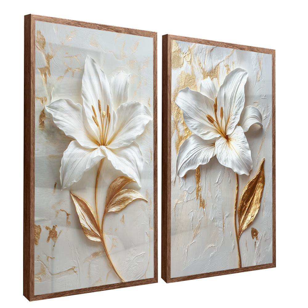 Milk Floral Duo V2334 Canvas