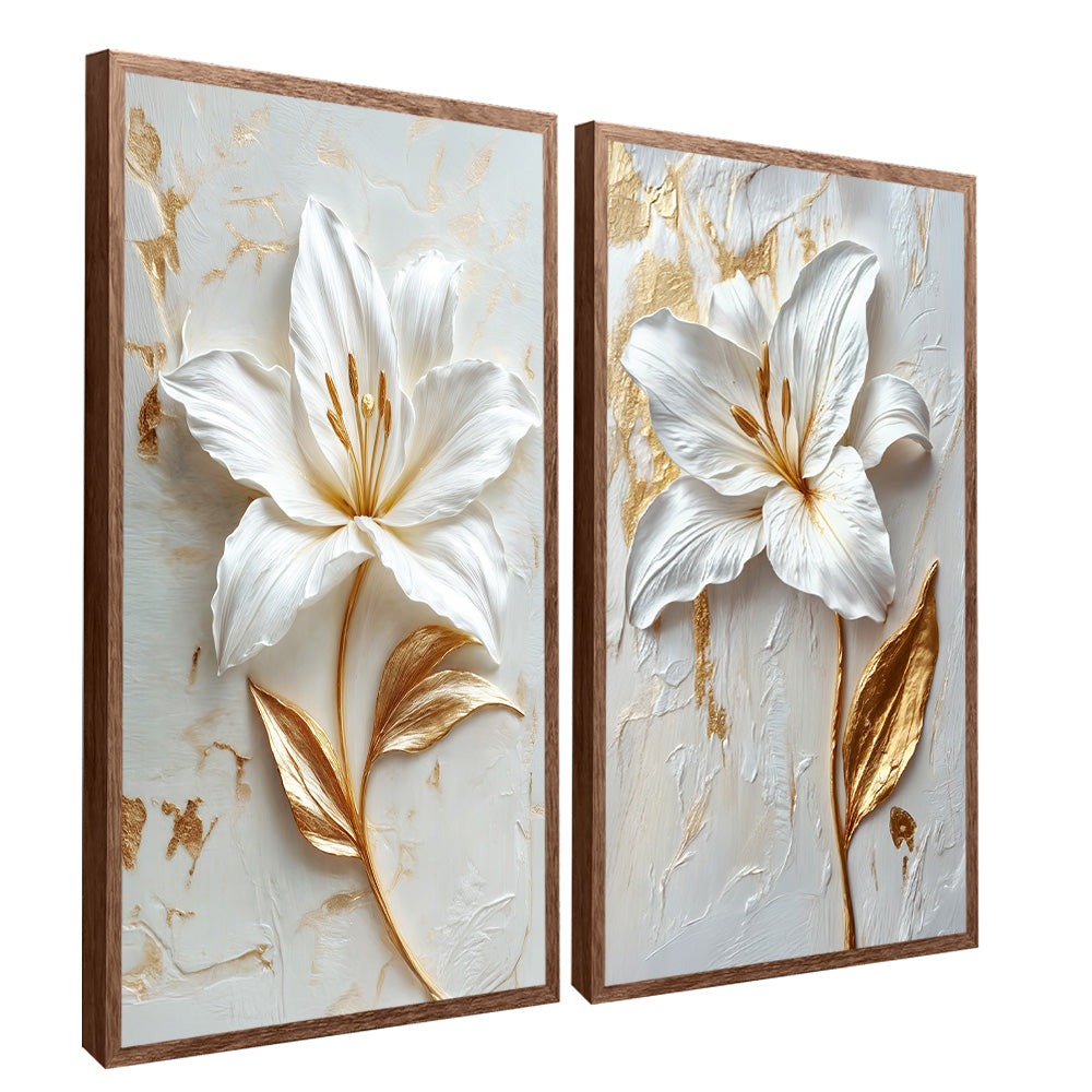 Milk Floral Duo V2334 Canvas