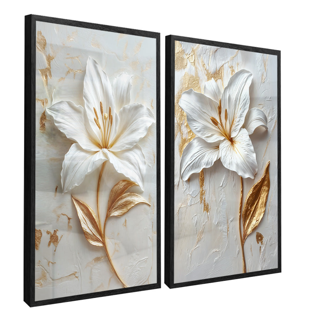 Milk Floral Duo V2334 Canvas