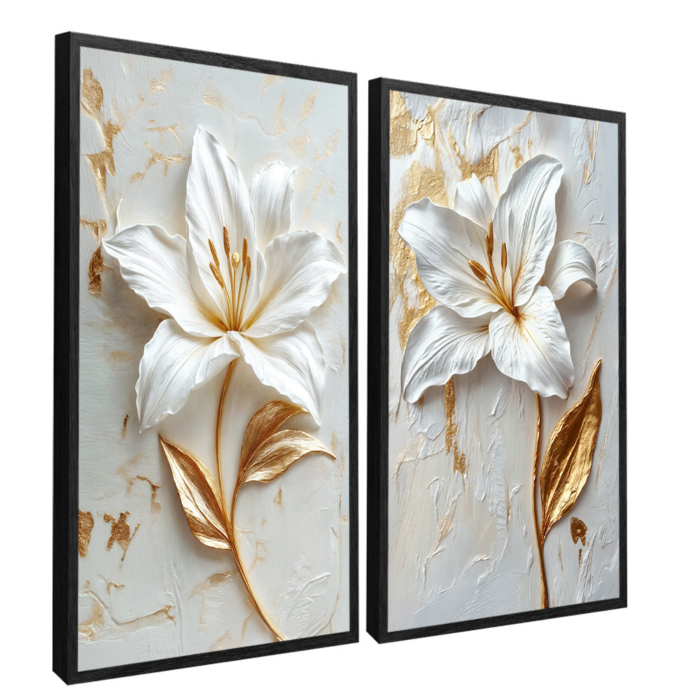 Milk Floral Duo V2334 Canvas