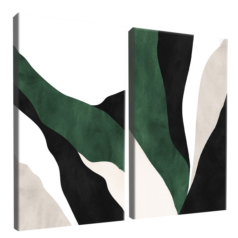 Abstract Stripes Panel Duo V2344 Canvas