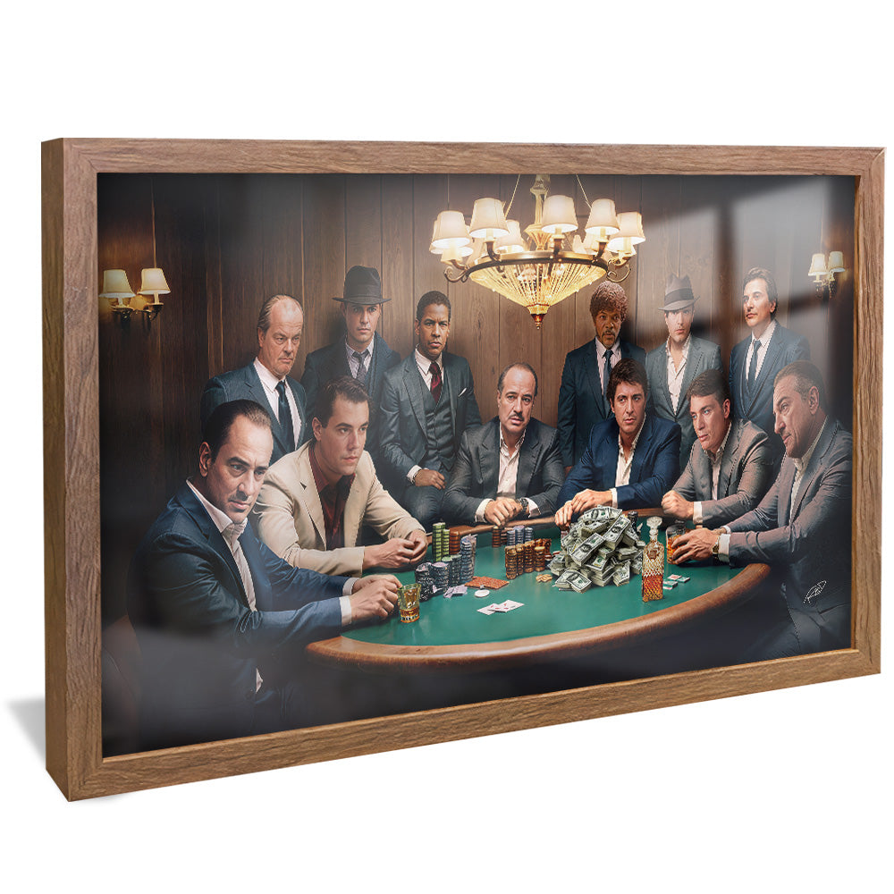 Decorative Canvas Gangster Poker V2158