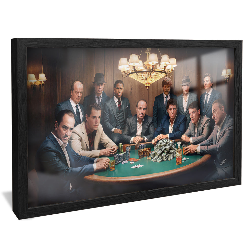 Decorative Canvas Gangster Poker V2158