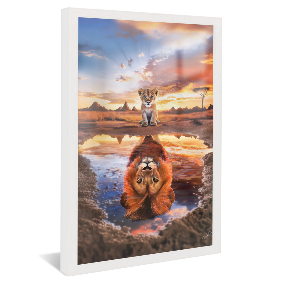 Lion Reflection V2247 Canvas