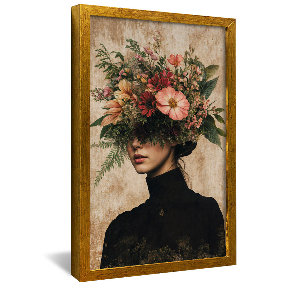 Floral Woman V3 V2339 Canvas