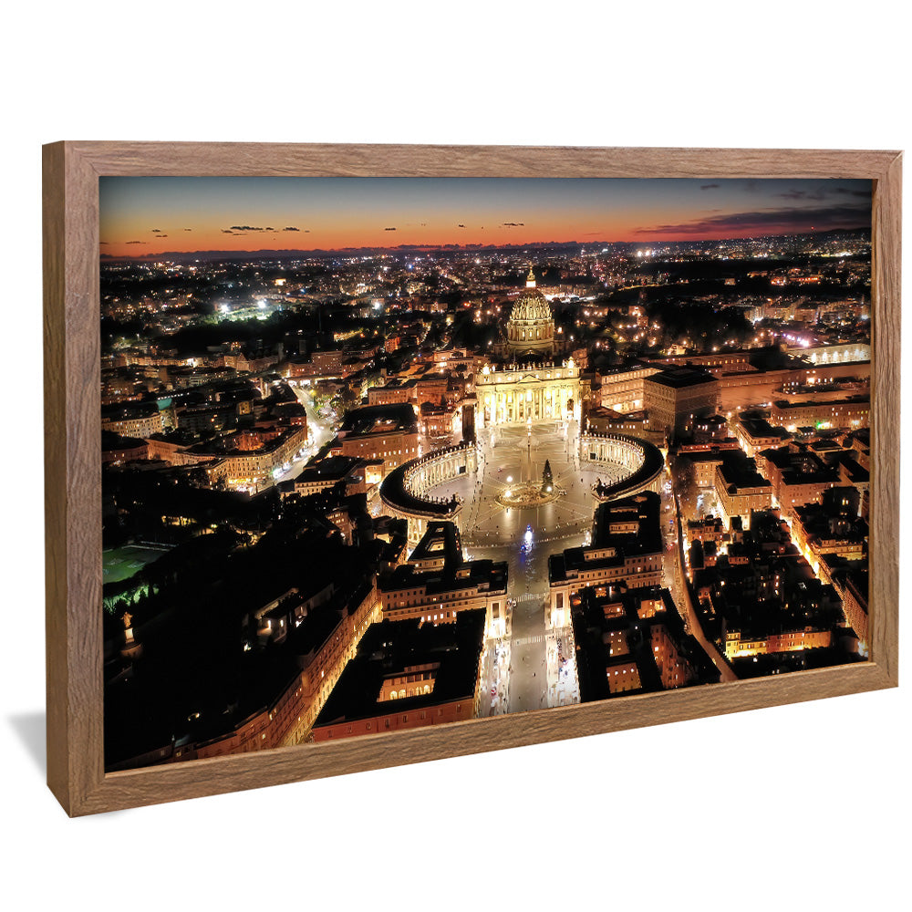 Sunset at the Vatican V2339 Canvas