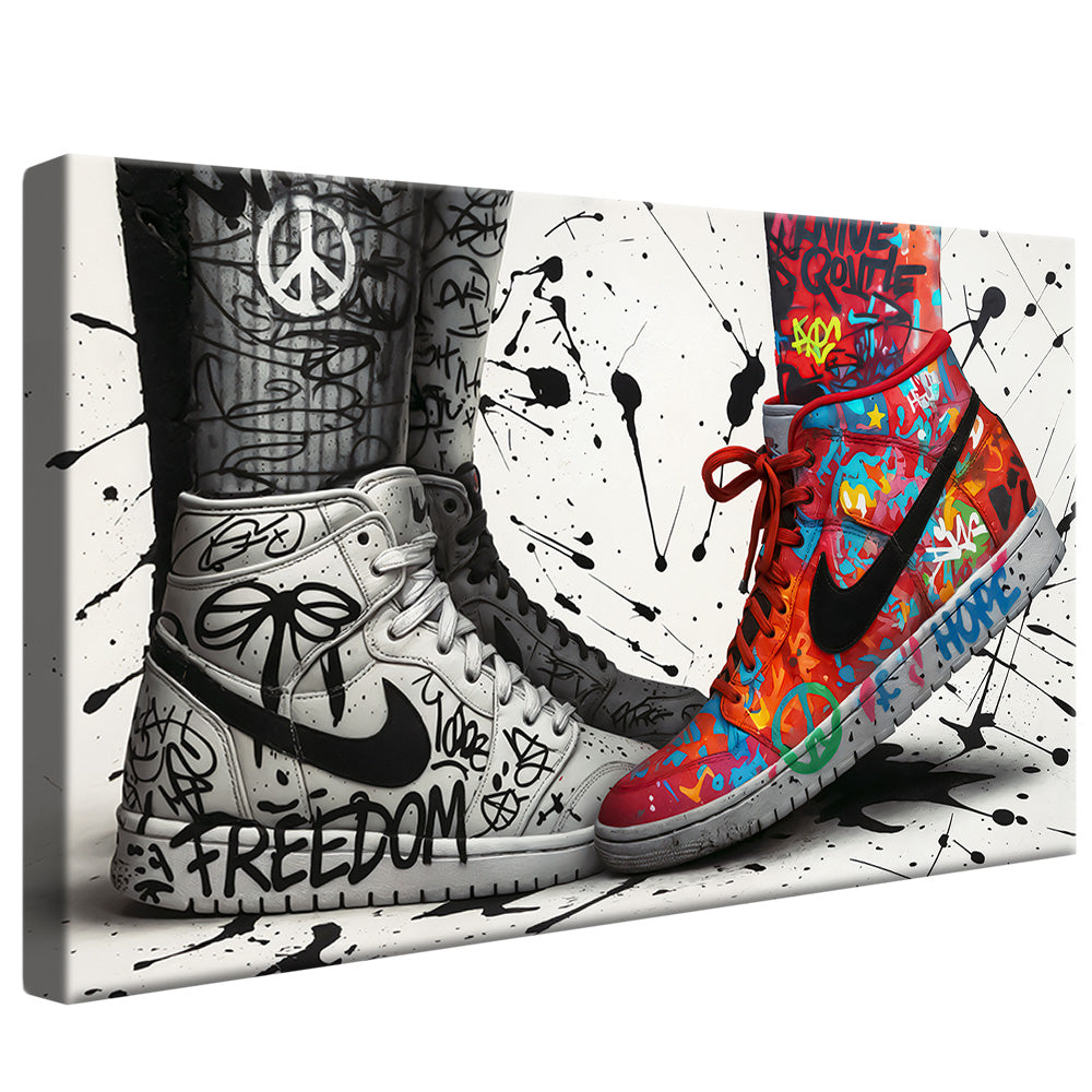 Sneaker Graffiti Love V2457 Canvas