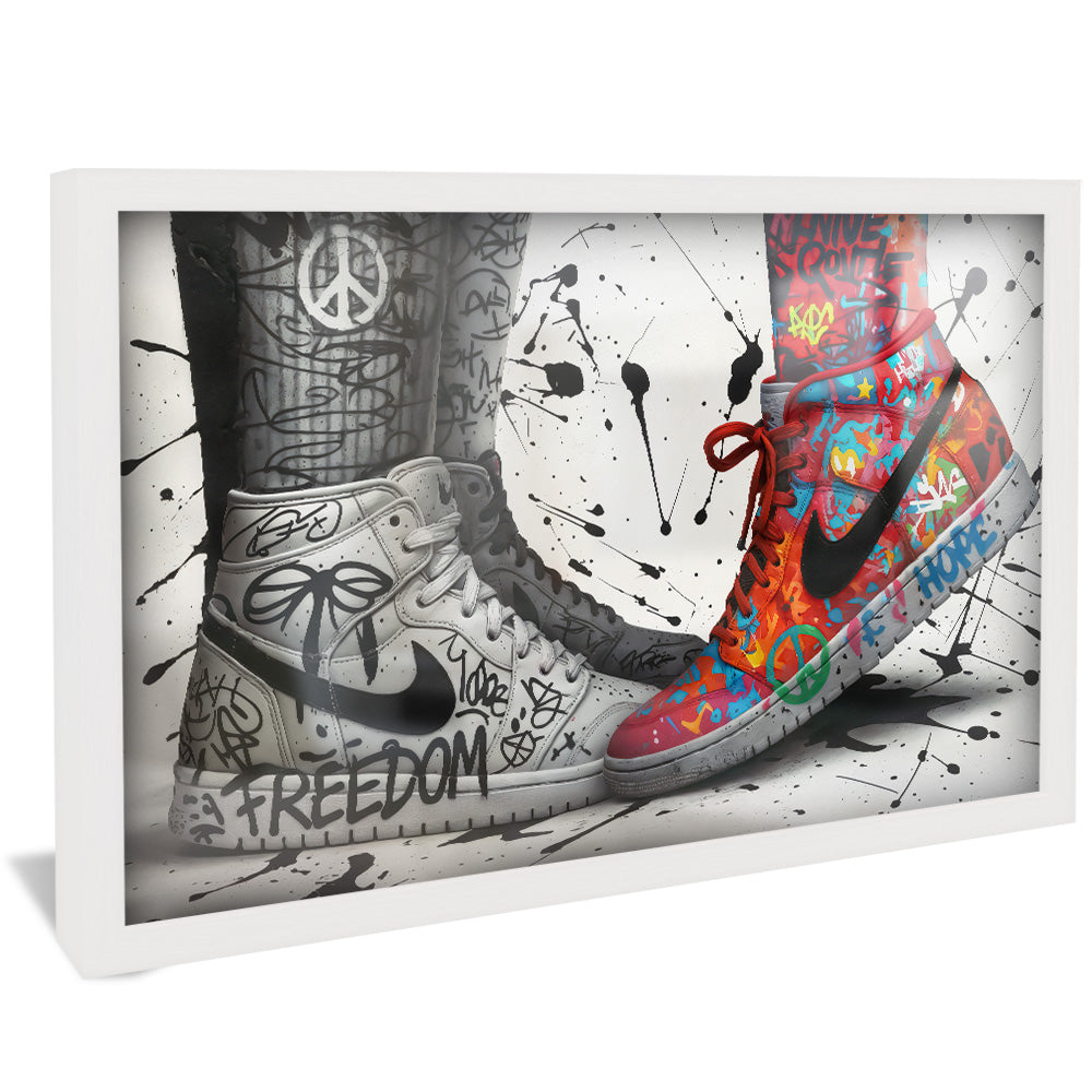 Sneaker Graffiti Love V2457 Canvas
