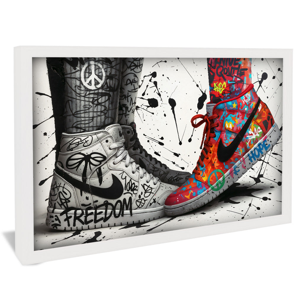 Sneaker Graffiti Love V2457 Canvas