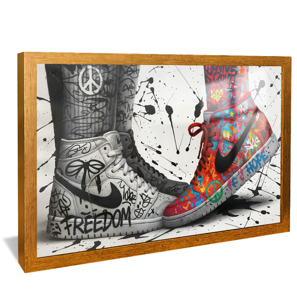 Sneaker Graffiti Love V2457 Canvas