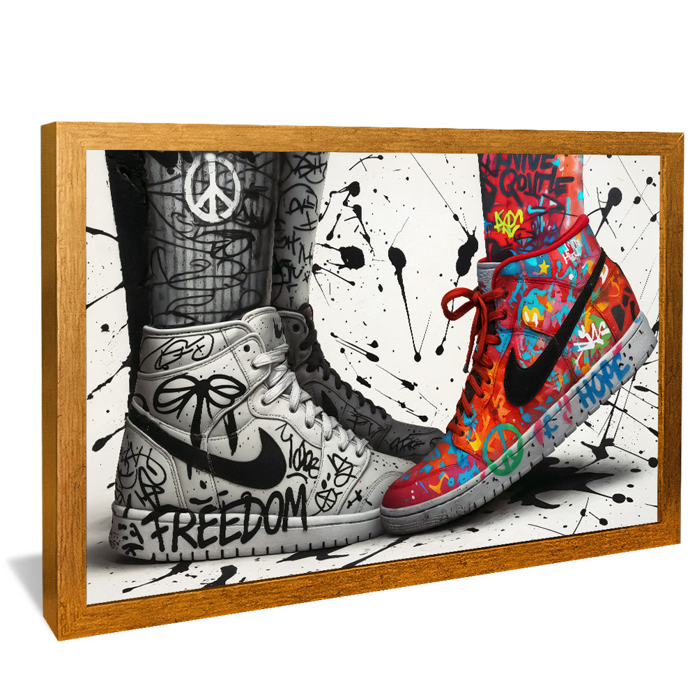 Sneaker Graffiti Love V2457 Canvas