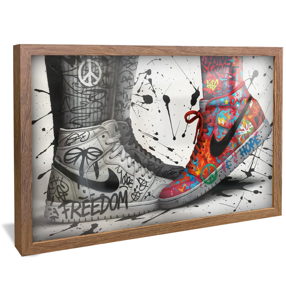 Sneaker Graffiti Love V2457 Canvas