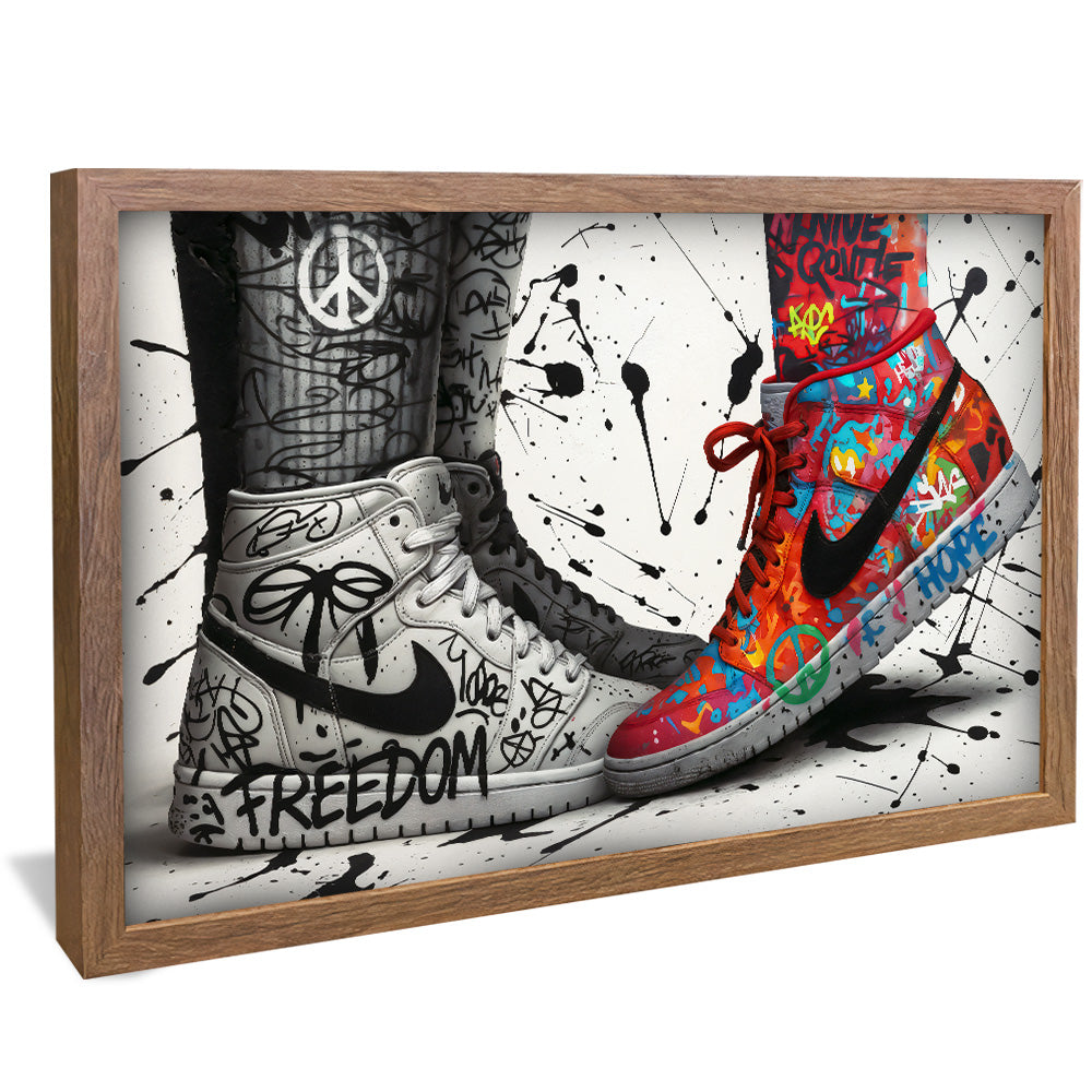 Sneaker Graffiti Love V2457 Canvas