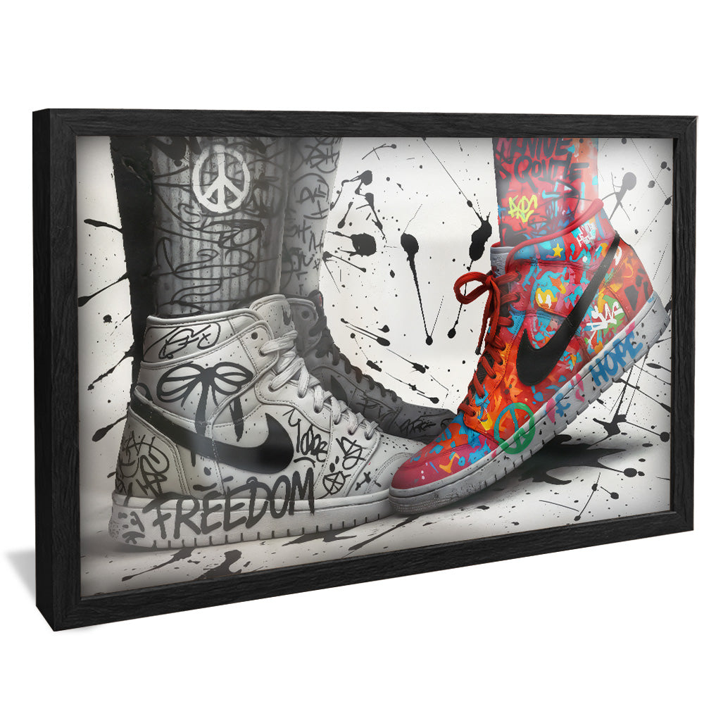 Sneaker Graffiti Love V2457 Canvas