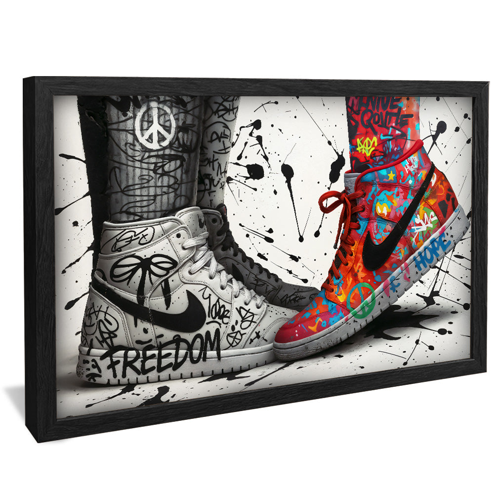 Sneaker Graffiti Love V2457 Canvas
