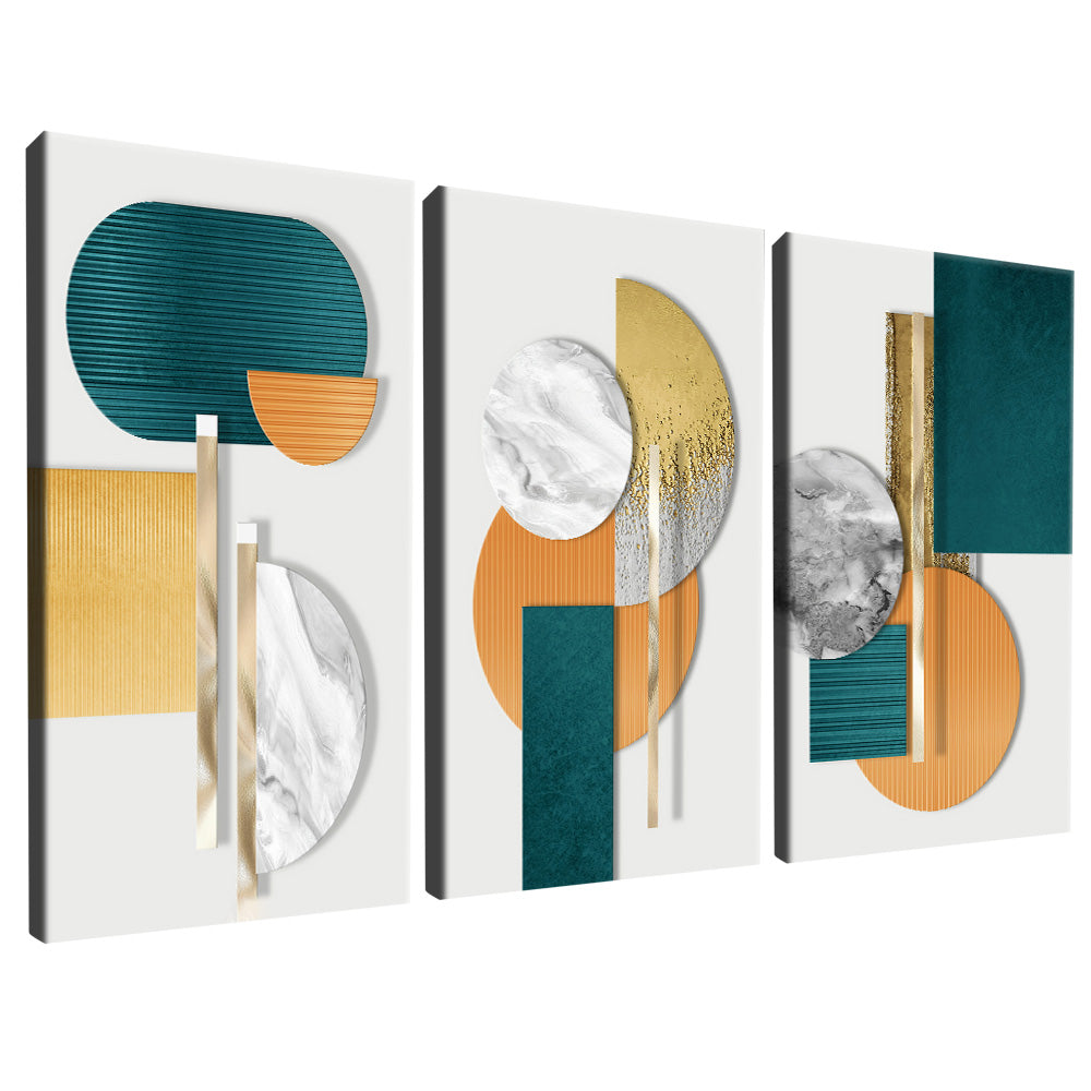 Minimalist Green Trio V2351 Canvas