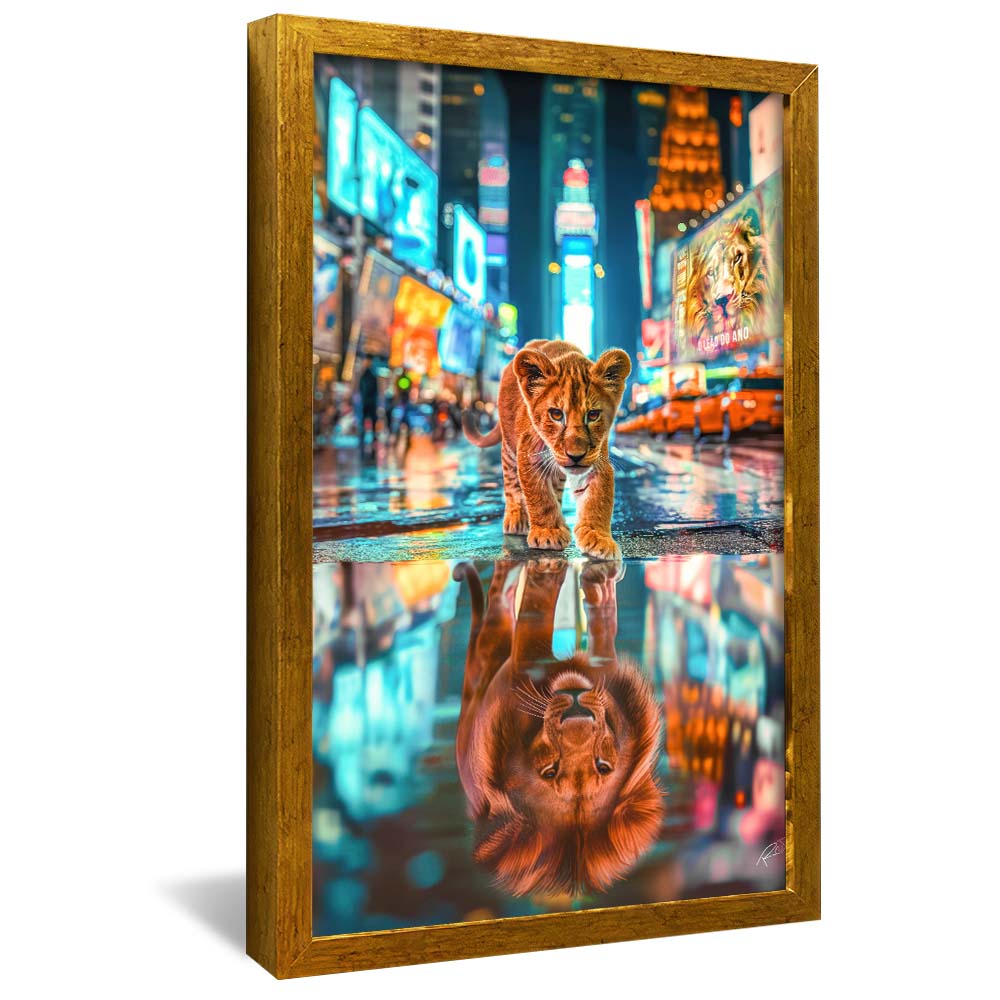 Decorative Canvas Wall Street Lion V2153